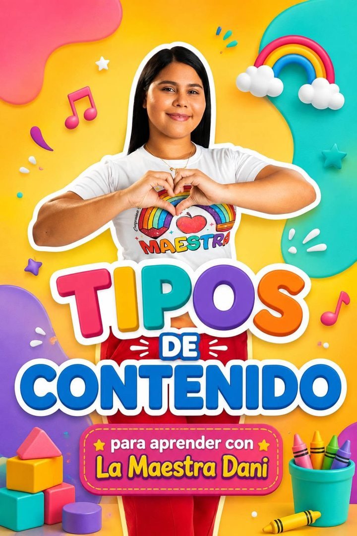 La Maestra Dani: tipos de contenido para aprender